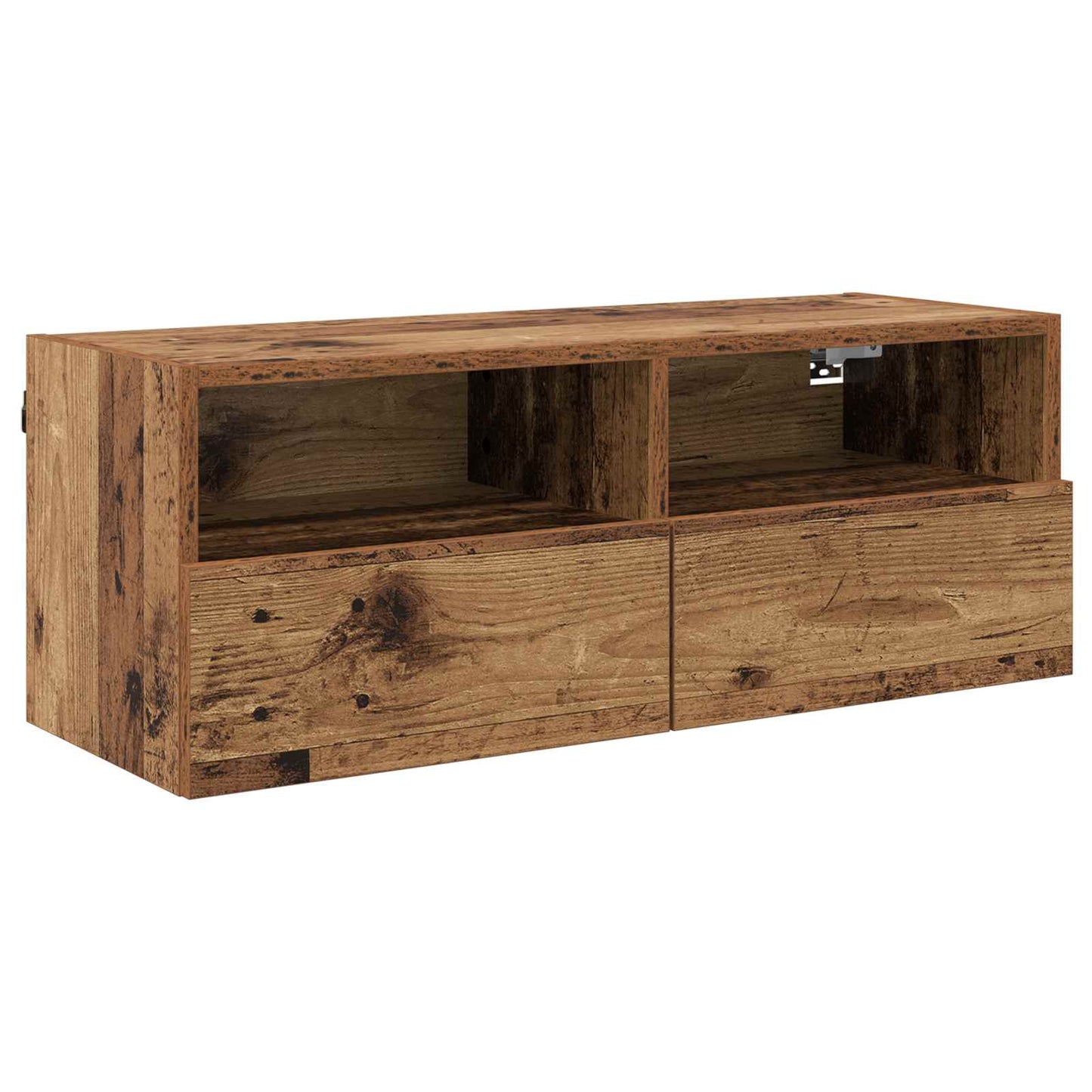 TV Veggskap 2 pcs Gamle tre 80 x 30 x 30 cm Konstruert tre