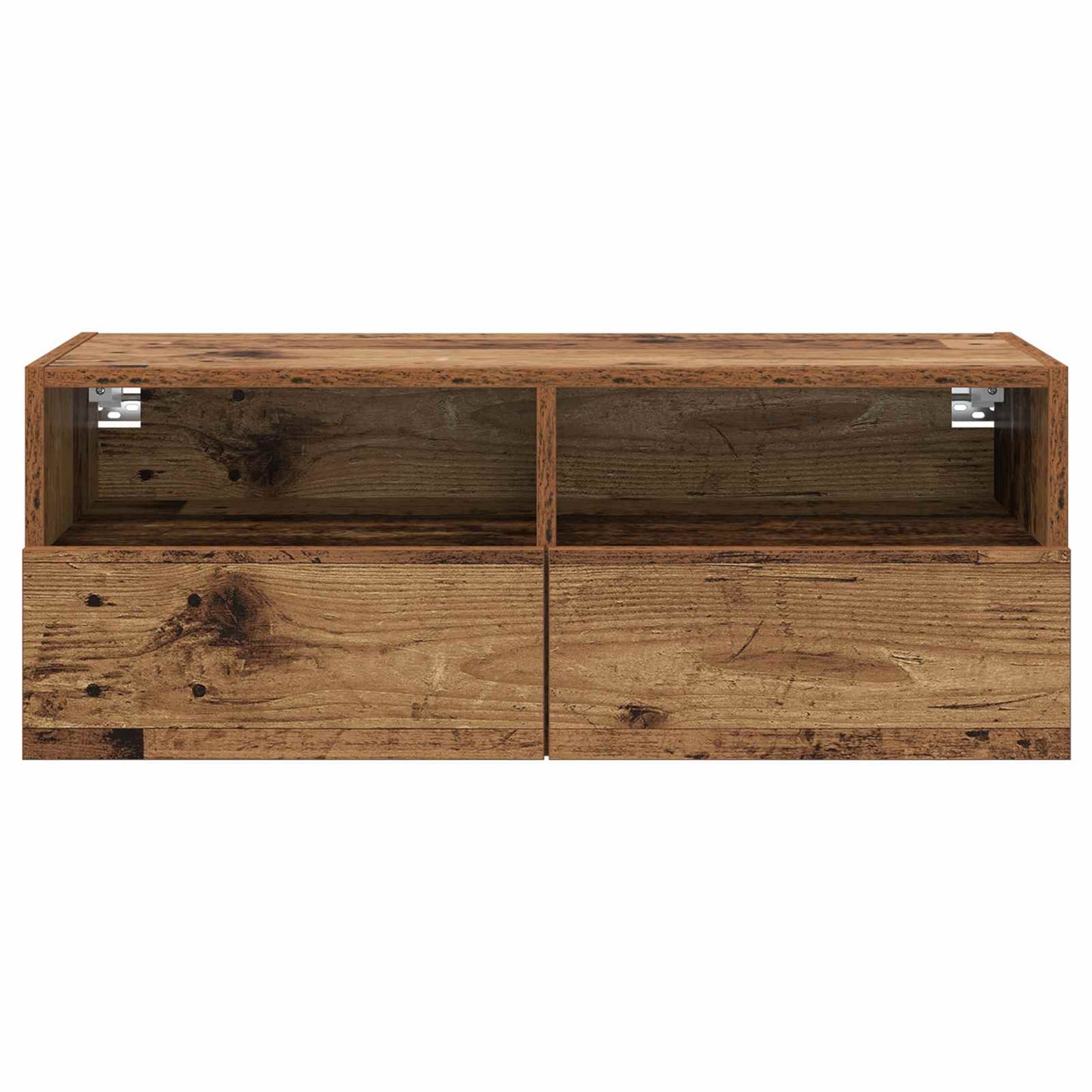 TV Veggskap 2 pcs Gamle tre 80 x 30 x 30 cm Konstruert tre