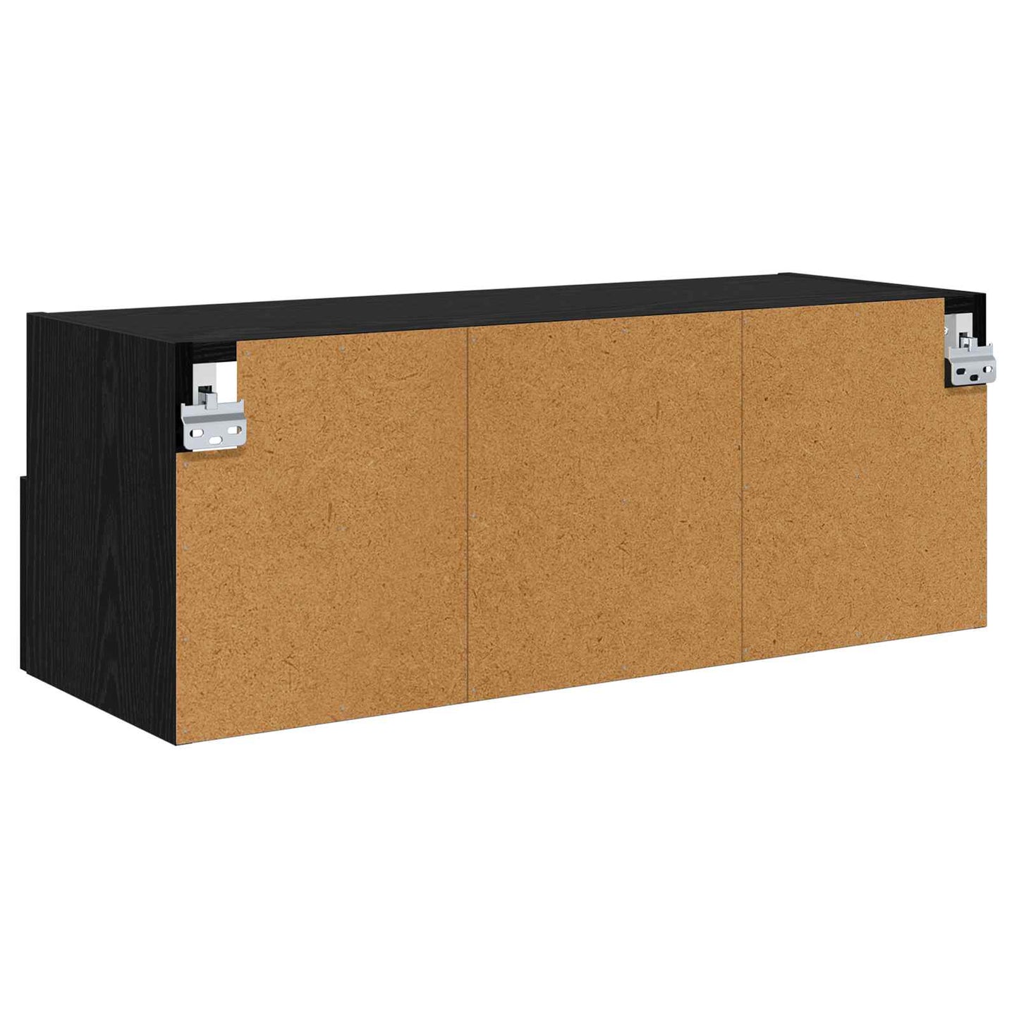 TV Veggskap 2 pcs Svart Eik 80 x 30 x 30 cm Konstruert tre