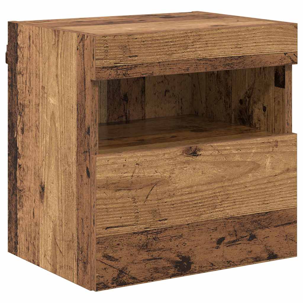 TV Veggskap 2 pcs Gamle tre 40 x 30 x 40 cm Konstruert tre