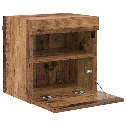 TV Veggskap 2 pcs Gamle tre 40 x 30 x 40 cm Konstruert tre