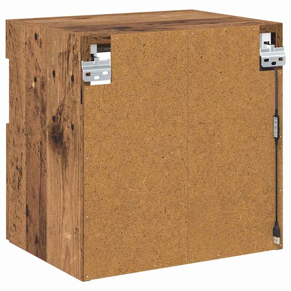 TV Veggskap 2 pcs Gamle tre 40 x 30 x 40 cm Konstruert tre