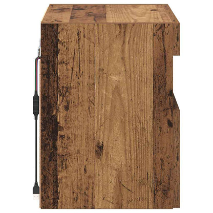 TV Veggskap 2 pcs Gamle tre 40 x 30 x 40 cm Konstruert tre