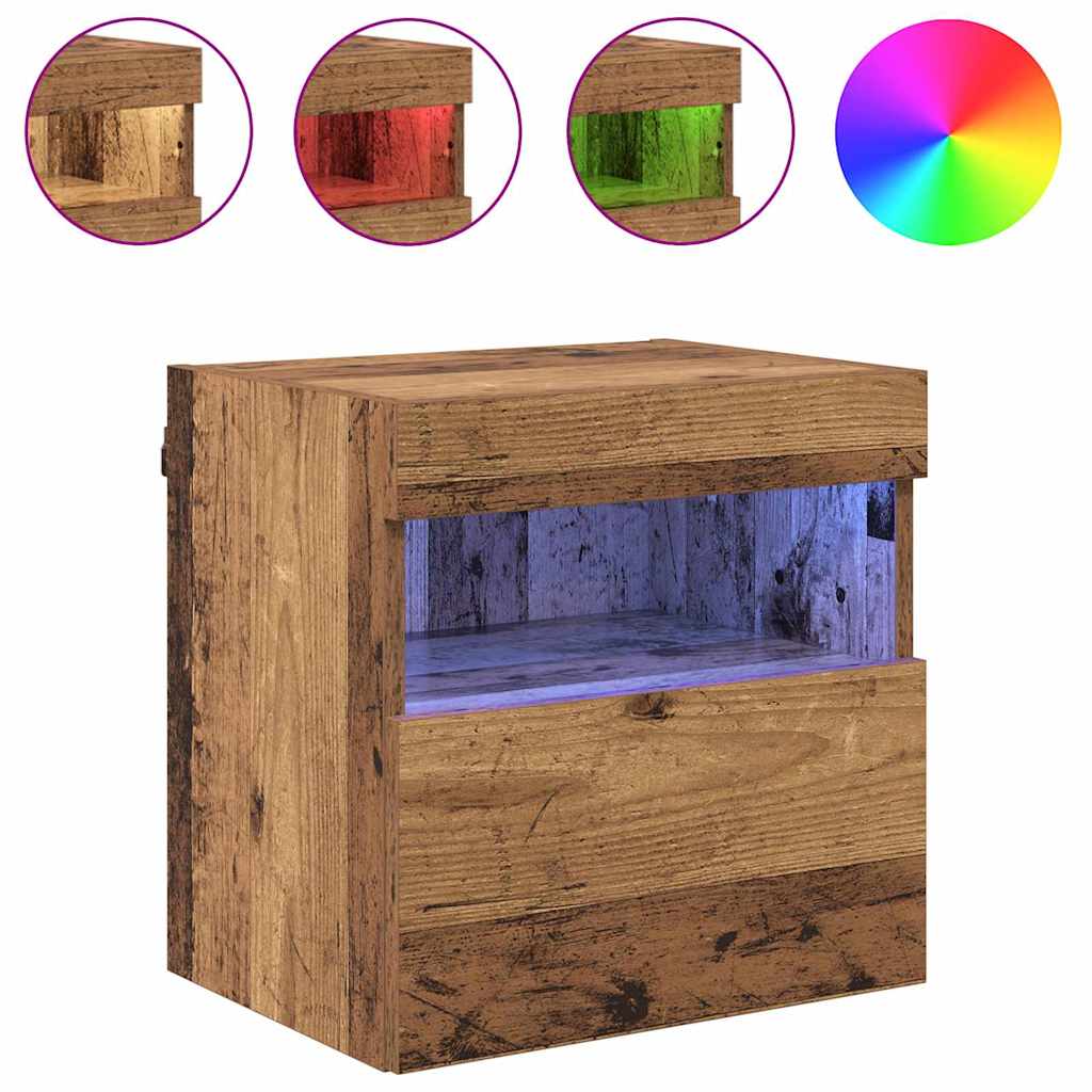 TV Veggskap 2 pcs Gamle tre 40 x 30 x 40 cm Konstruert tre