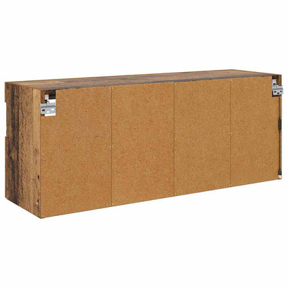 TV Veggskap med LED Gamle tre 100 x 30 x 40 cm Konstruert tre
