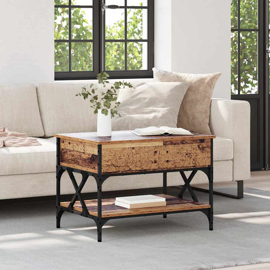 Salongbord Sofabord Gammelt Tre 70x50x50cm