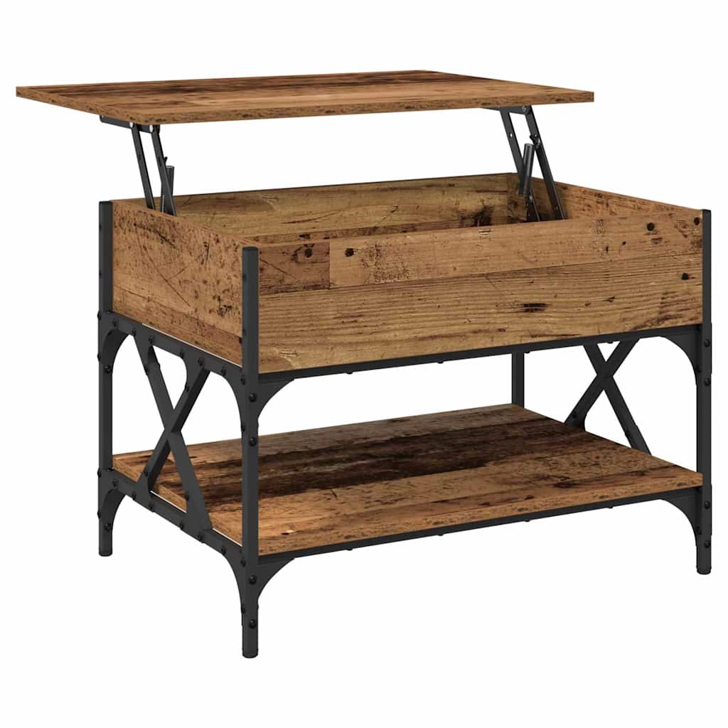 Salongbord Sofabord Gammelt Tre 70x50x50cm