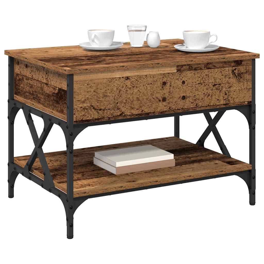 Salongbord Sofabord Gammelt Tre 70x50x50cm