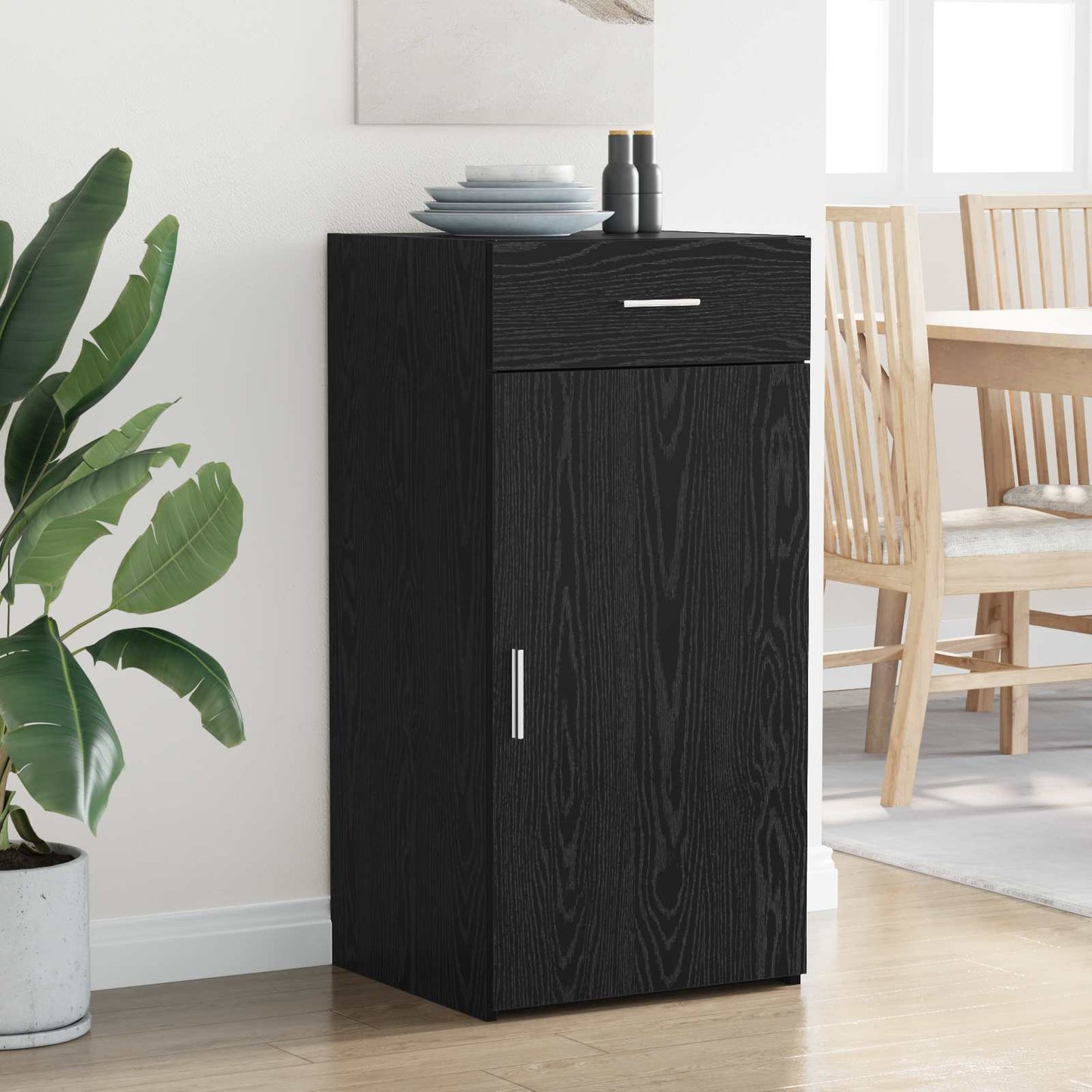 Serviesskap Svart eik 45 x 42,5 x 93 cm Konstruert tre