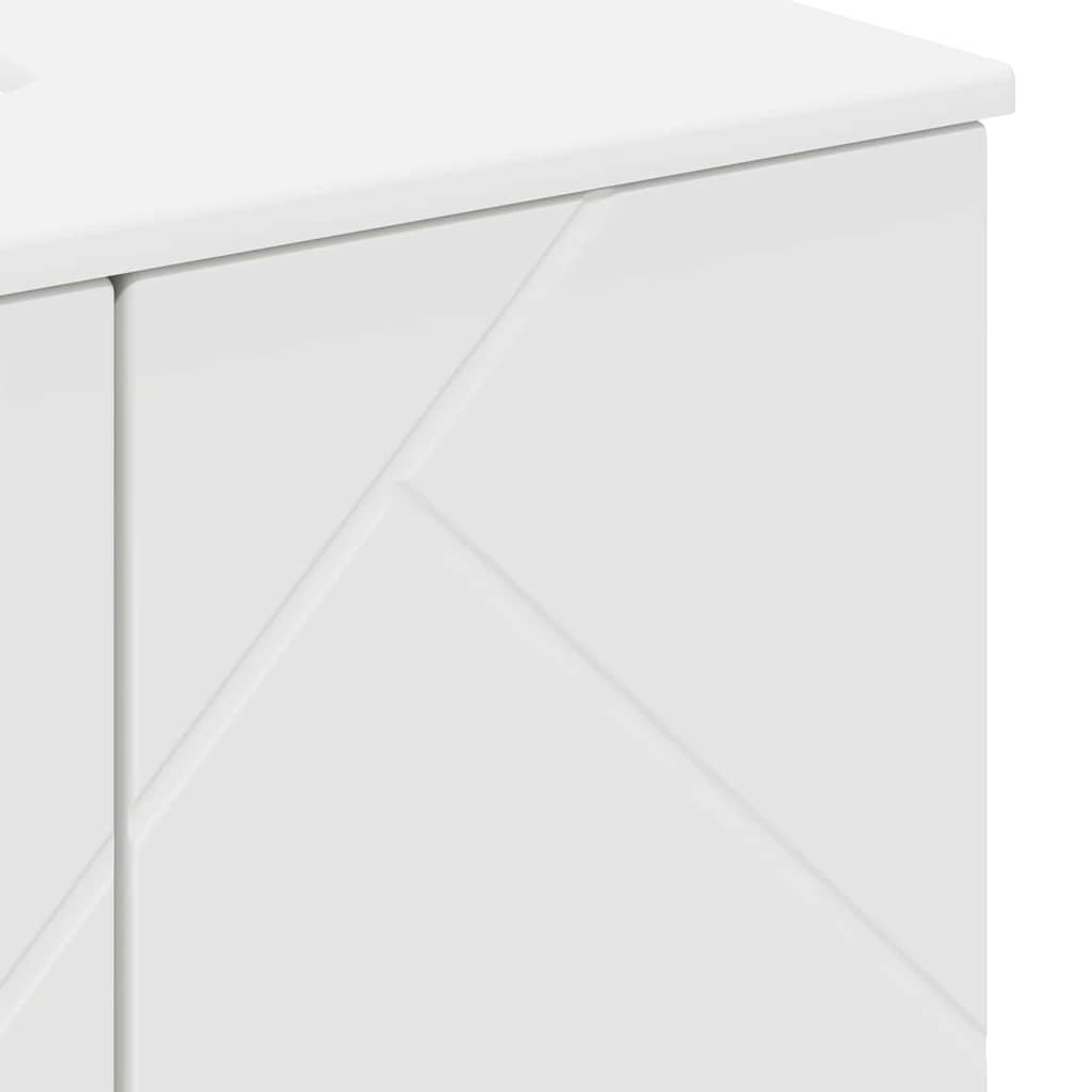 Baderomsskap med hylle Hvit 61 x 35 x 64 cm Konstruert tre