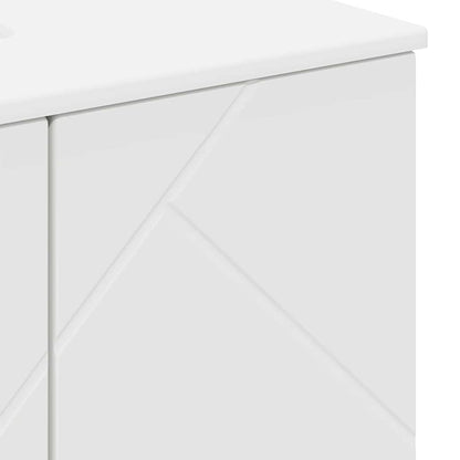Baderomsskap med hylle Hvit 61 x 35 x 64 cm Konstruert tre