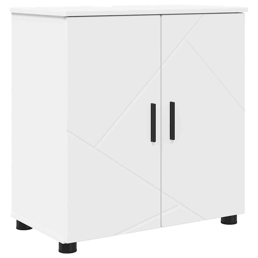 Baderomsskap med hylle Hvit 61 x 35 x 64 cm Konstruert tre