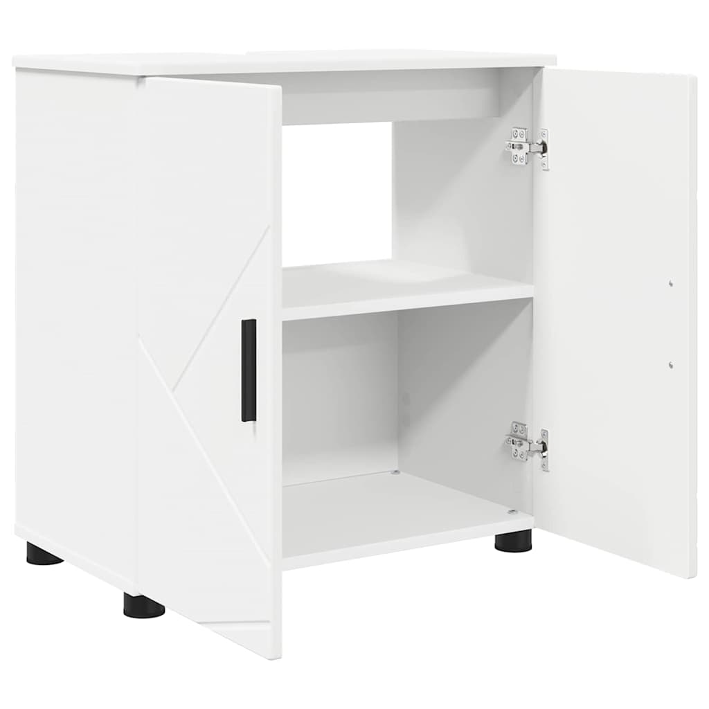 Baderomsskap med hylle Hvit 61 x 35 x 64 cm Konstruert tre