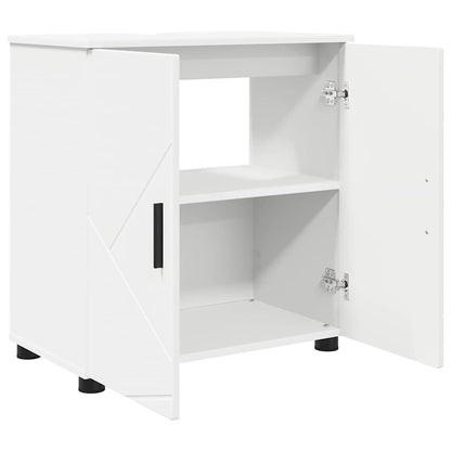 Baderomsskap med hylle Hvit 61 x 35 x 64 cm Konstruert tre
