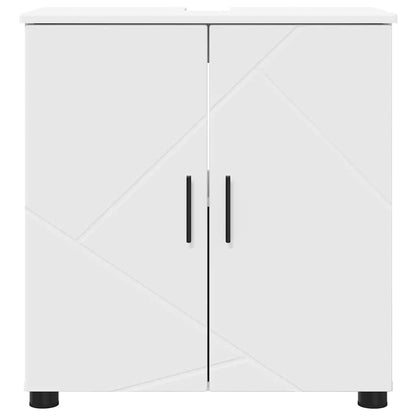 Baderomsskap med hylle Hvit 61 x 35 x 64 cm Konstruert tre