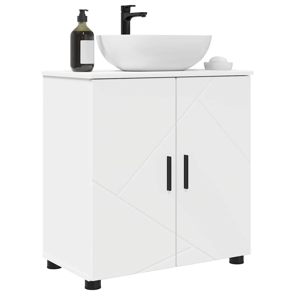 Baderomsskap med hylle Hvit 61 x 35 x 64 cm Konstruert tre