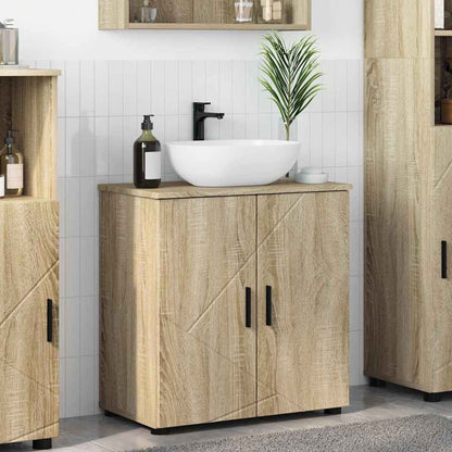 Baderomsskap med dør Sonoma eik 61 x 35 x 64 cm Konstruert tre