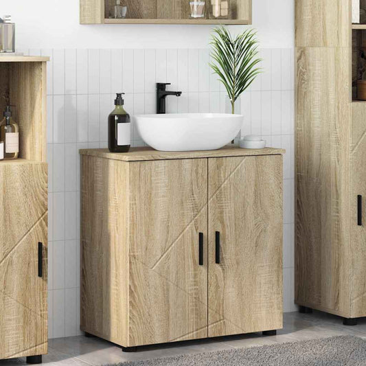 Baderomsskap med dør Sonoma eik 61 x 35 x 64 cm Konstruert tre