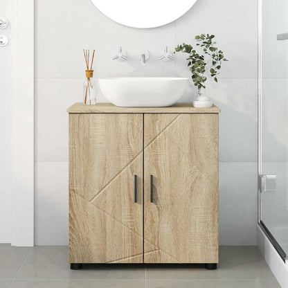 Baderomsskap med dør Sonoma eik 61 x 35 x 64 cm Konstruert tre