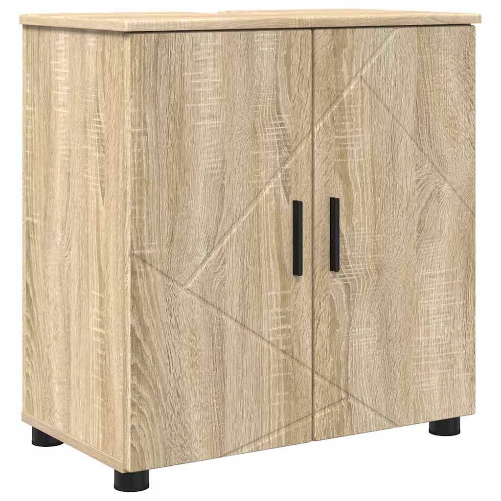 Baderomsskap med dør Sonoma eik 61 x 35 x 64 cm Konstruert tre