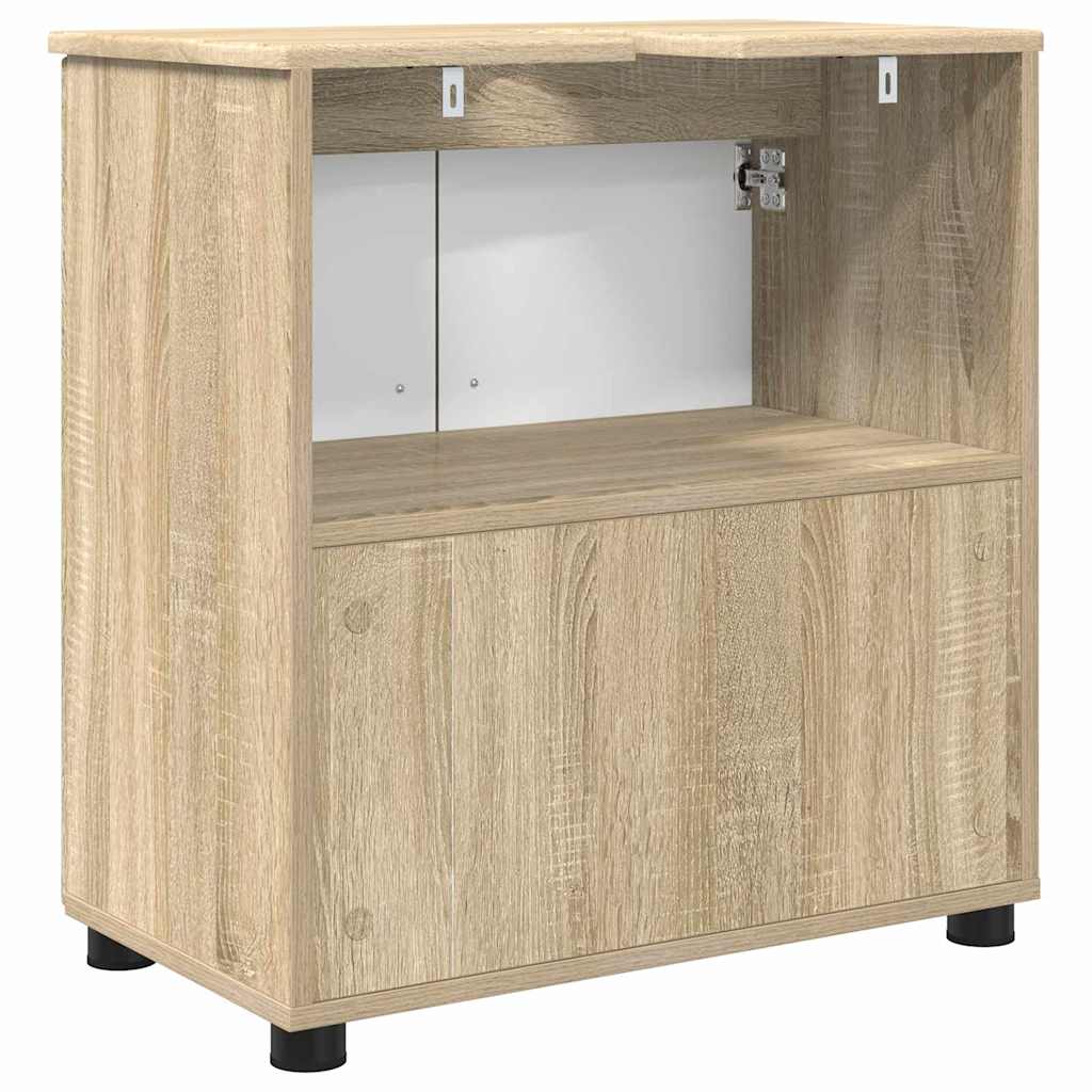 Baderomsskap med dør Sonoma eik 61 x 35 x 64 cm Konstruert tre