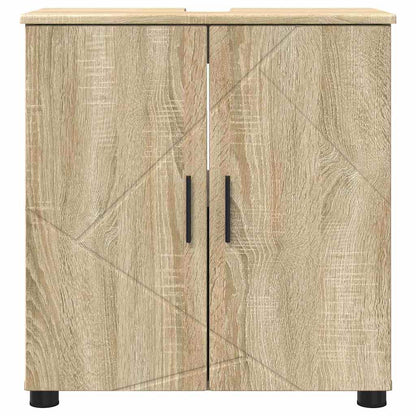 Baderomsskap med dør Sonoma eik 61 x 35 x 64 cm Konstruert tre