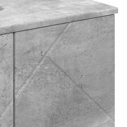 Baderomsskap med hylle Betonggrå 61 x 35 x 64 cm Konstruert tre