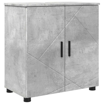 Baderomsskap med hylle Betonggrå 61 x 35 x 64 cm Konstruert tre