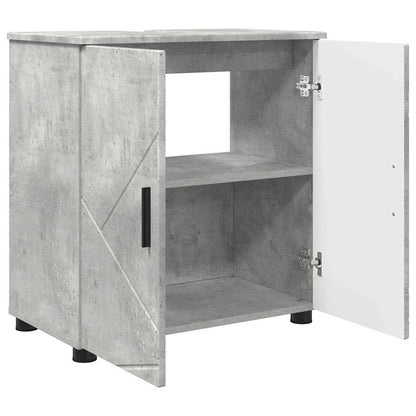 Baderomsskap med hylle Betonggrå 61 x 35 x 64 cm Konstruert tre