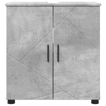 Baderomsskap med hylle Betonggrå 61 x 35 x 64 cm Konstruert tre