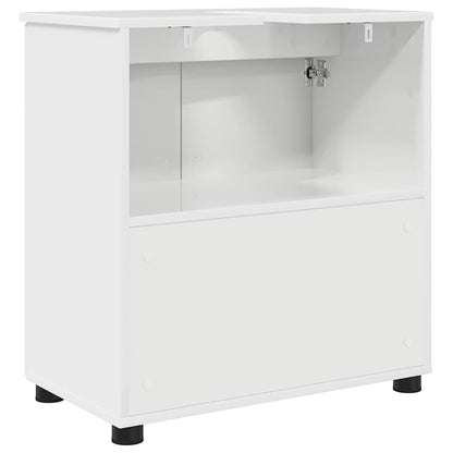 Baderomsskap Høyglans hvit 61 x 35 x 64 cm Konstruert tre