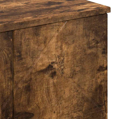 Baderomsskap med hylle Røkt eik 61 x 35 x 64 cm Konstruert tre
