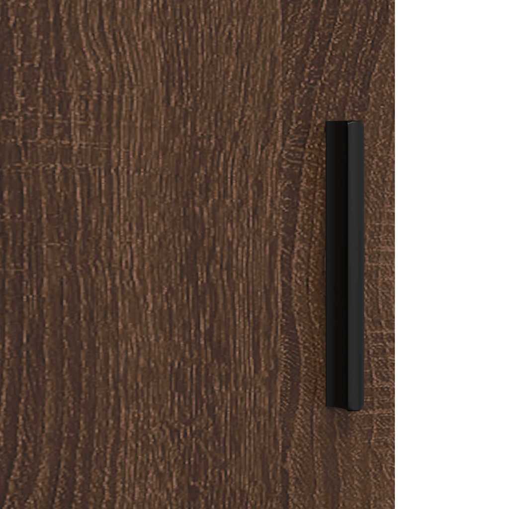 Baderomsskap med hylle brun eik 61 x 35 x 64 cm Konstruert tre