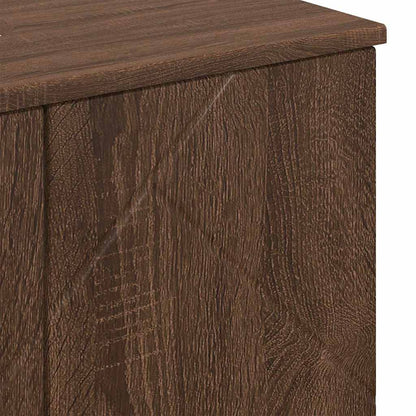 Baderomsskap med hylle brun eik 61 x 35 x 64 cm Konstruert tre