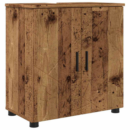 Baderomsskap med dør Gammelt tre 61 x 35 x 64 cm Konstruert tre