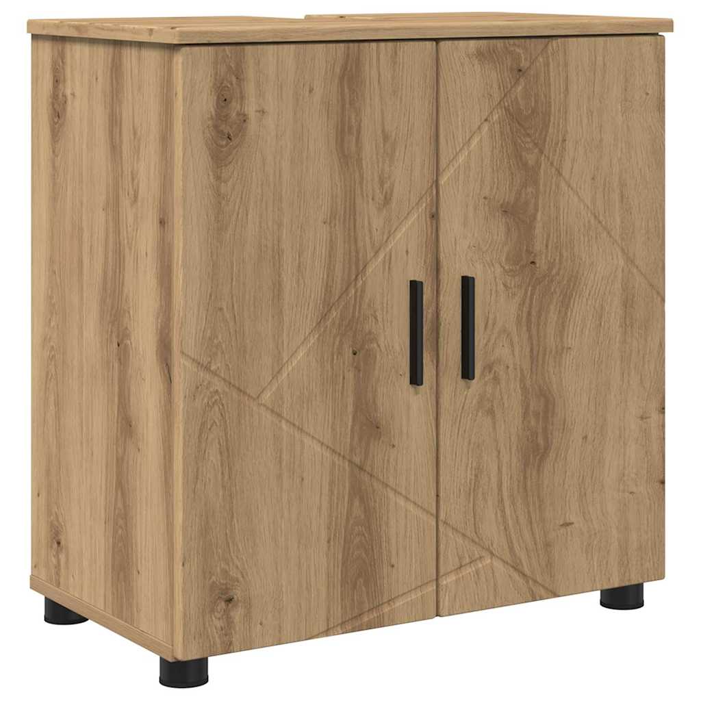 Baderomsskap med dør artisan eik 61 x 35 x 64 cm Konstruert tre