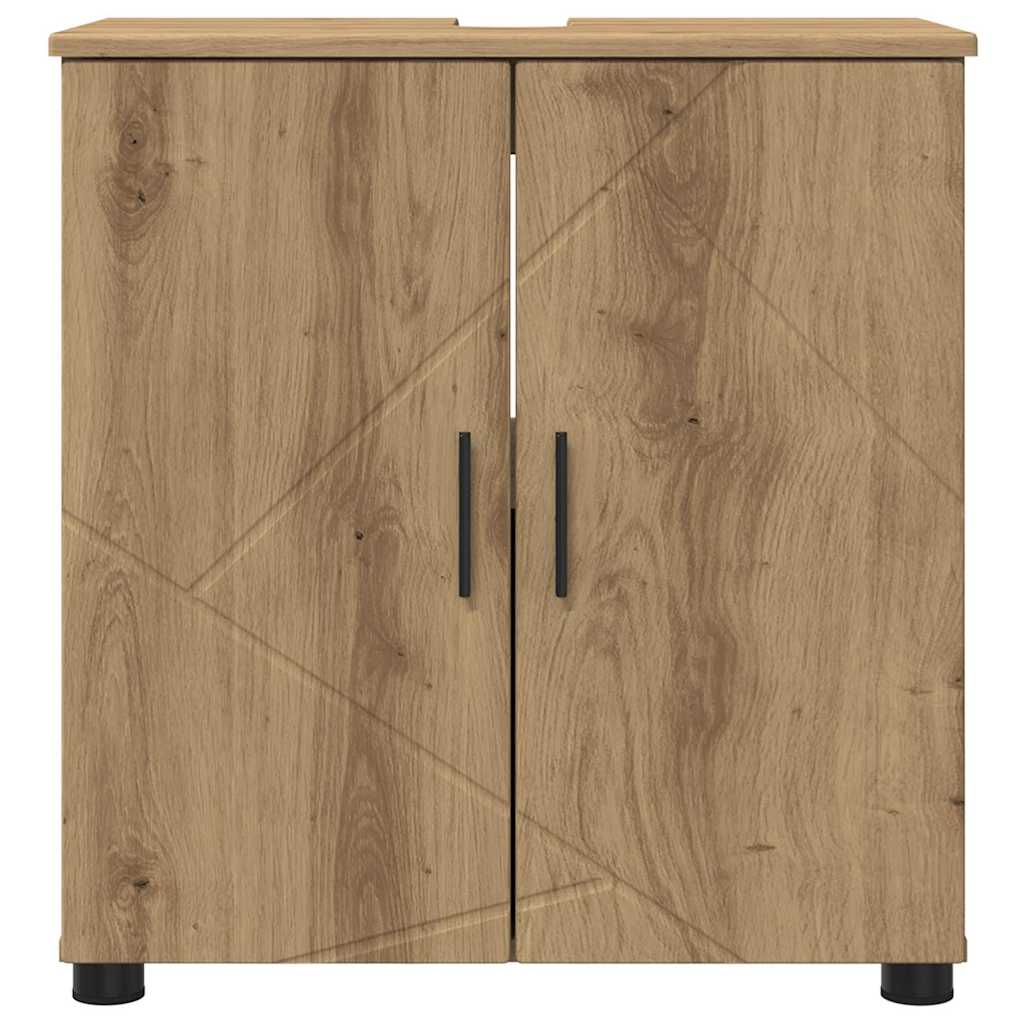 Baderomsskap med dør artisan eik 61 x 35 x 64 cm Konstruert tre