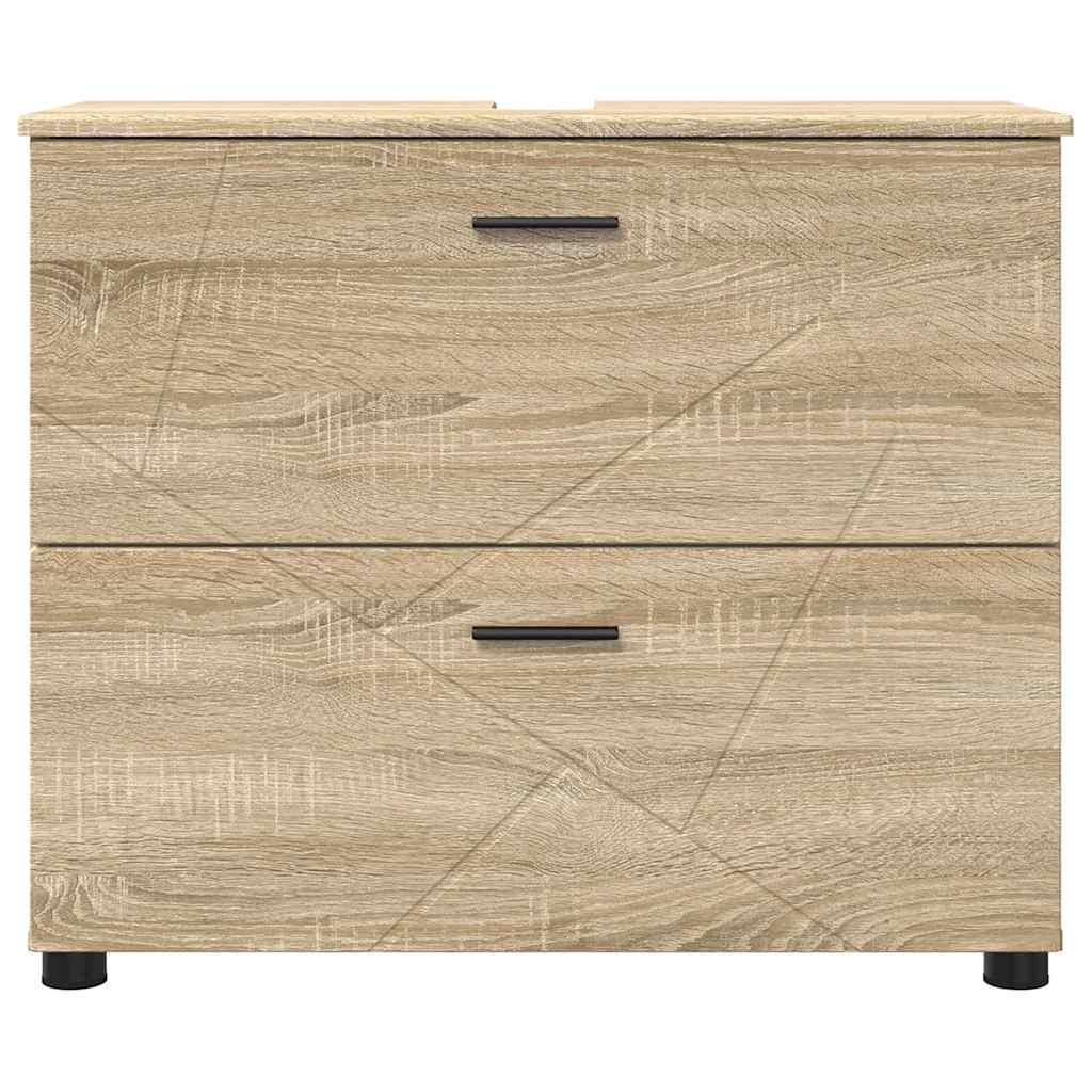 Baderomsskap Sonoma eik 76.5 x 35 x 64 cm Konstruert tre