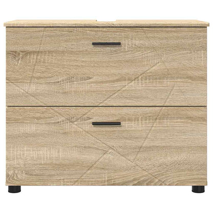 Baderomsskap Sonoma eik 76.5 x 35 x 64 cm Konstruert tre
