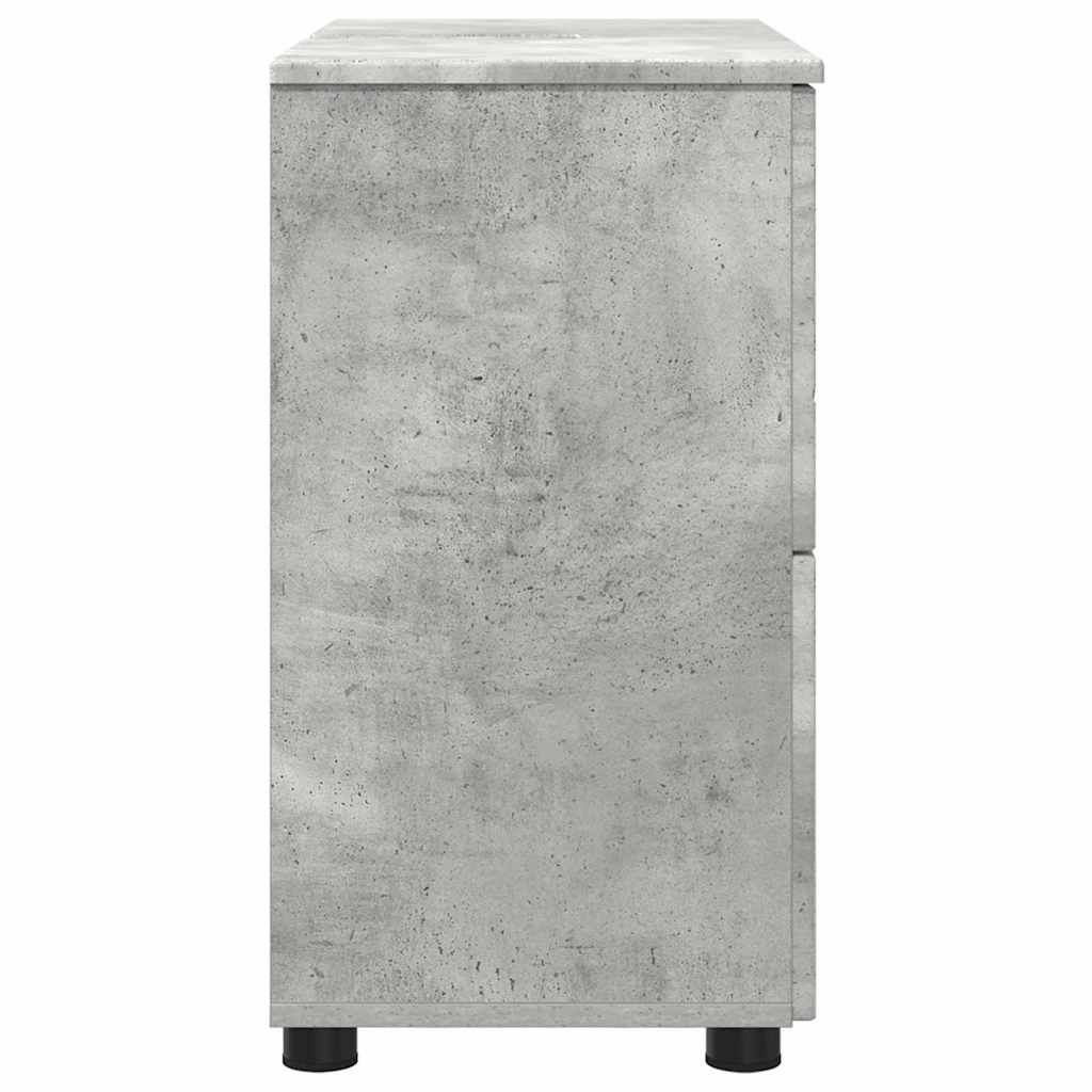 Baderomsskap Betonggrå 76.5 x 35 x 64 cm Konstruert tre