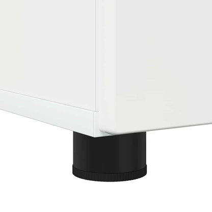 Baderomsskap Høyglans hvit 76.5 x 35 x 64 cm Konstruert tre
