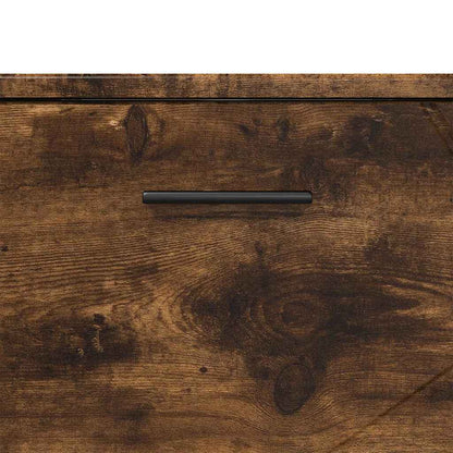 Baderomsskap Røkt eik 76.5 x 35 x 64 cm Konstruert tre