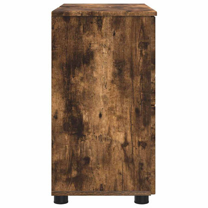 Baderomsskap Røkt eik 76.5 x 35 x 64 cm Konstruert tre