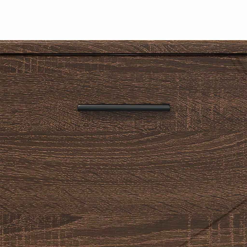 Baderomsskap brun eik 76.5 x 35 x 64 cm Konstruert tre