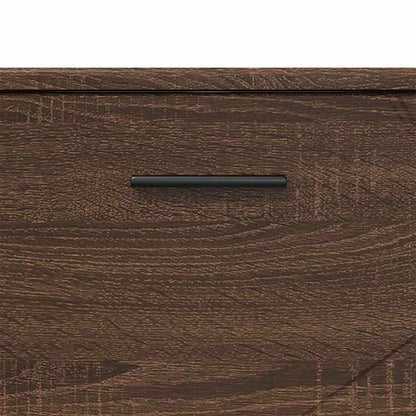Baderomsskap brun eik 76.5 x 35 x 64 cm Konstruert tre
