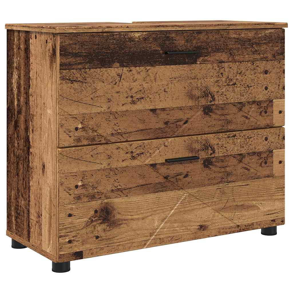 Baderomsskap Gammelt tre 76.5 x 35 x 64 cm Konstruert tre