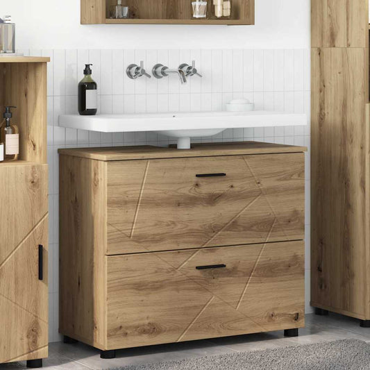 Baderomsskap artisan eik 76.5 x 35 x 64 cm Konstruert tre