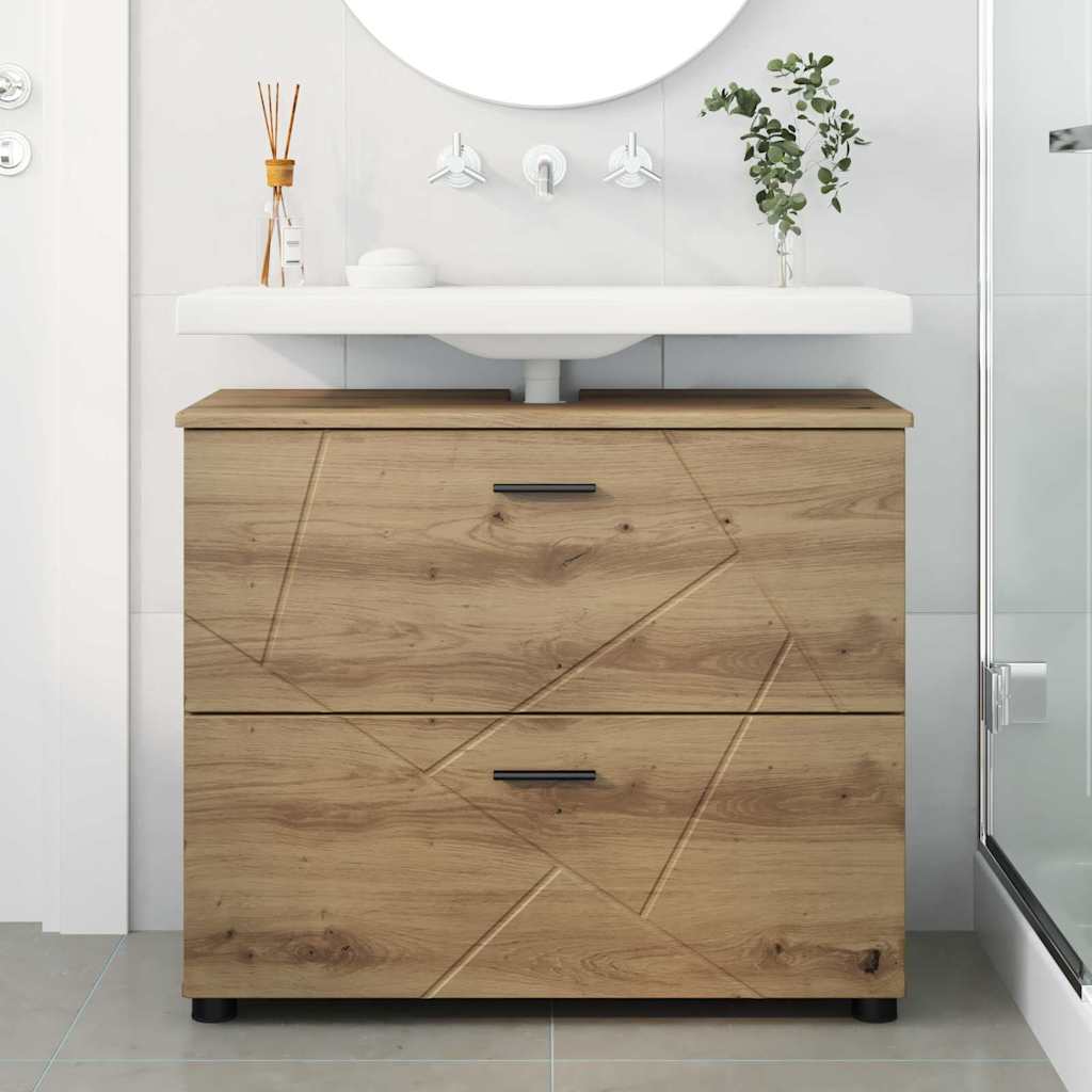 Baderomsskap artisan eik 76.5 x 35 x 64 cm Konstruert tre