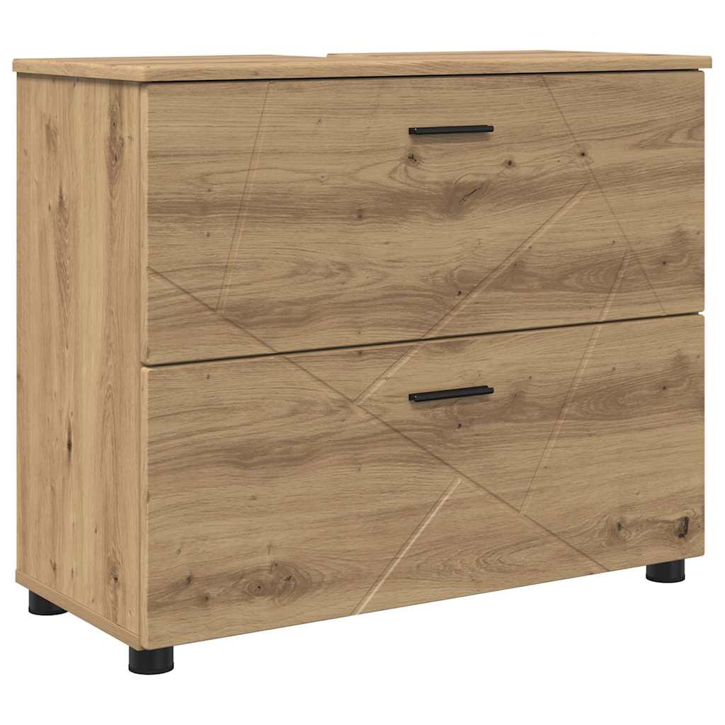 Baderomsskap artisan eik 76.5 x 35 x 64 cm Konstruert tre