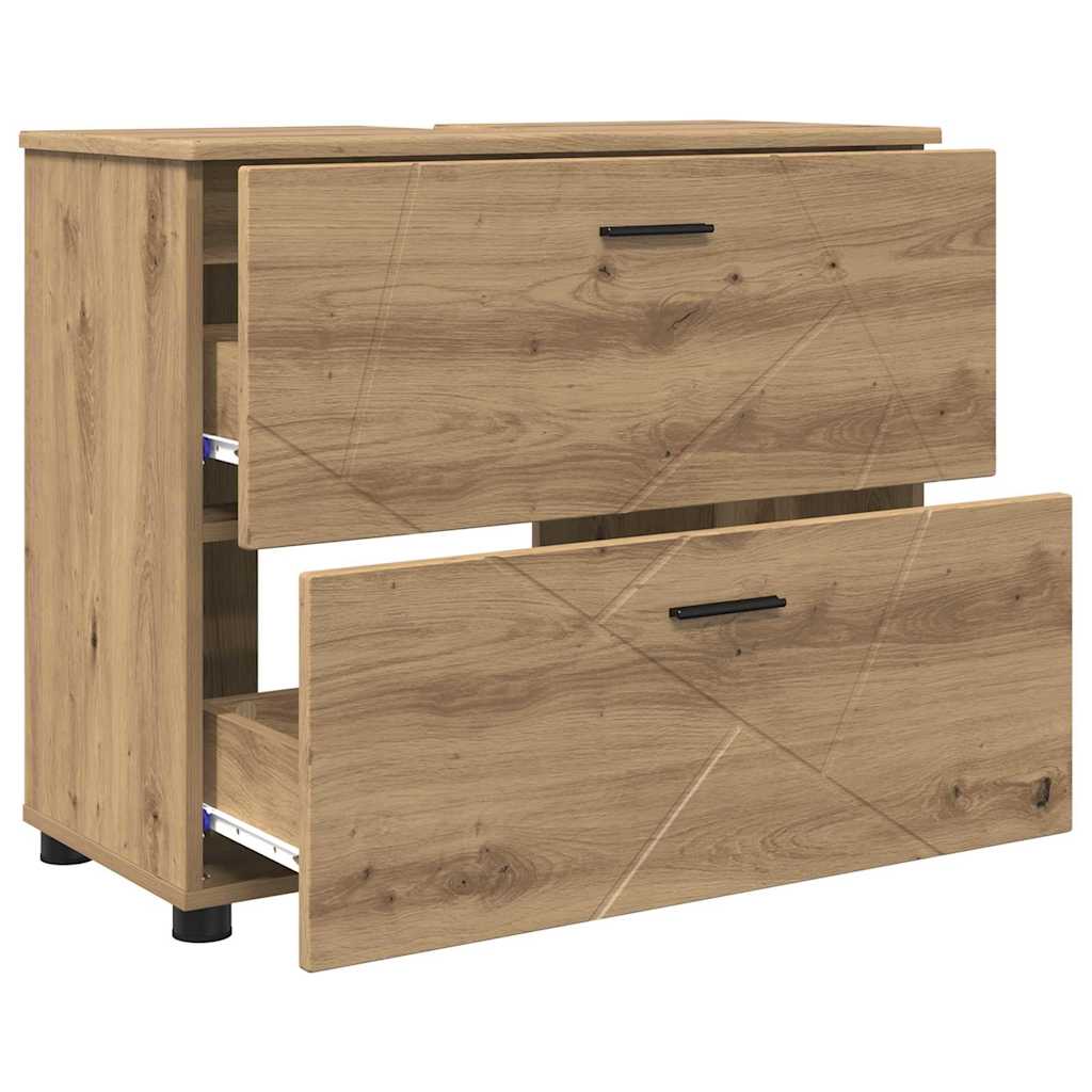Baderomsskap artisan eik 76.5 x 35 x 64 cm Konstruert tre